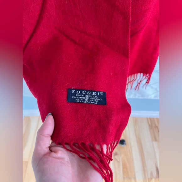 Inner Mongolia Kousei Cashmere 10% Wool 90% New! Scarf shawl soft warm Vintage - Picture 6 of 12